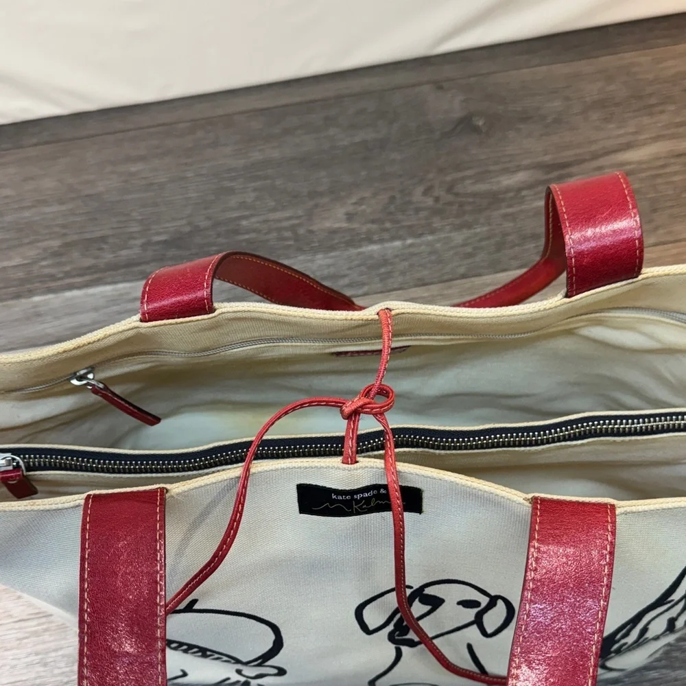 KATE SPADE & MAIRA KALMAN Canvas Tote Bag